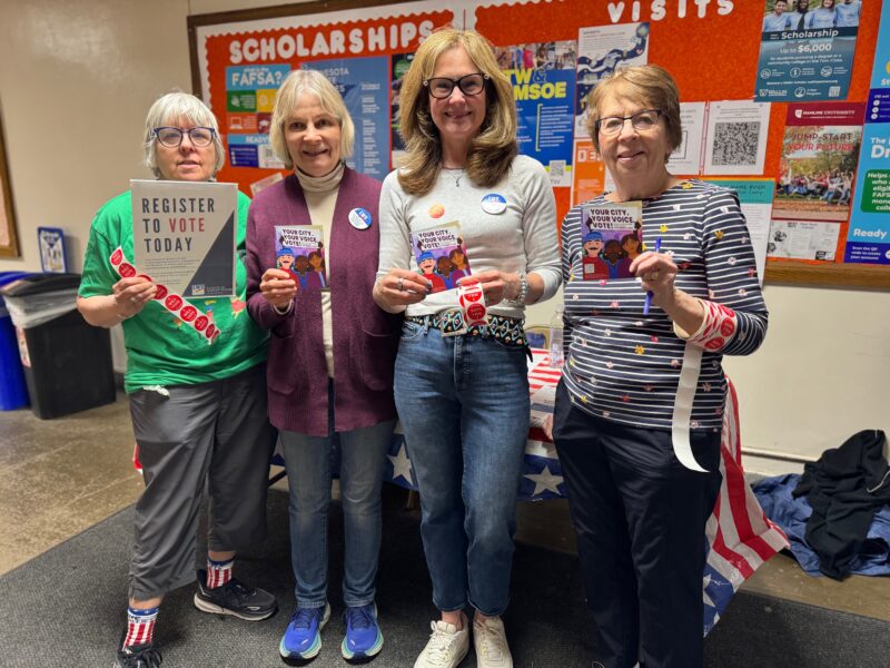 Washburn May 2 2025 with Patricia Mack, Kathryn Palmer, Meg Walters and Fran Davis